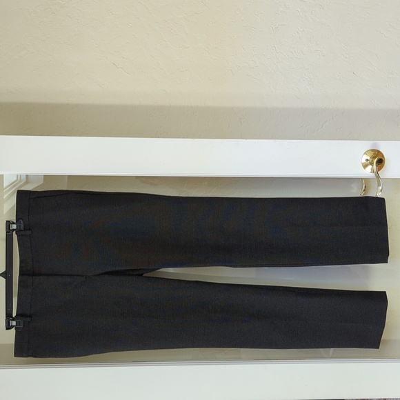 Ann Taylor Pants - Ann Taylor Black Tailored Small Dot Straight Leg Dress Pants Size 12